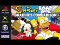 Simpsons Road Rage Graphics Comparison PS2 Gamecube XBOX Gameboy Advance Side By Side