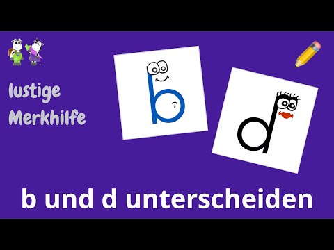 ★ b und d unterscheiden | dauerhaft merken | Merkhilfe ★