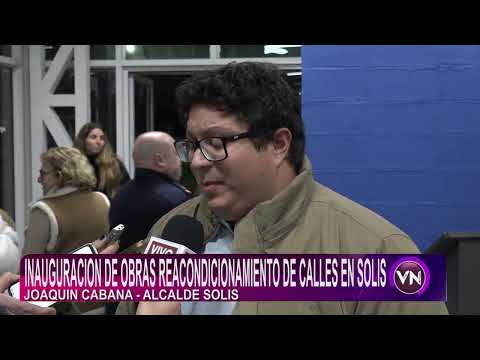 Inauguración calles en Solís.