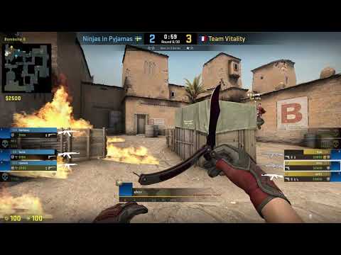 CS:GO POV Demo Vitality Shox (22/10) vs NiP (de_dust2)