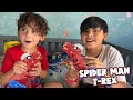 Spider Man T-Rex | Batalla de Dinosaurios | Dylan Juega