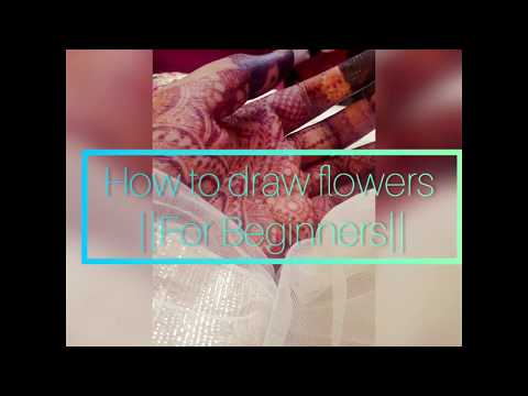 How to draw flowers || For Beginners ||