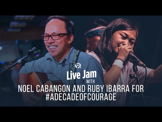 [WATCH] Rappler Live Jam: Noel Cabangon and Ruby Ibarra for #ADecadeofCourage