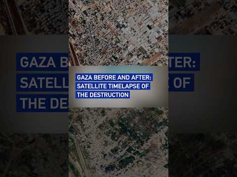 Gaza before and after: Satellite timelapse of the destruction