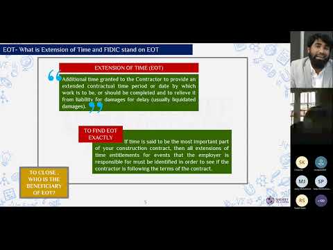 Extension of Time under FIDIC 1999 | @SchoolofSheriff-0110  | @ricsmediacentre