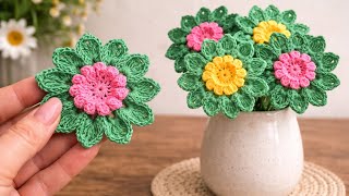 Mini Crochet Flower 🌸 One Pattern, Endless Creative Ideas🤩