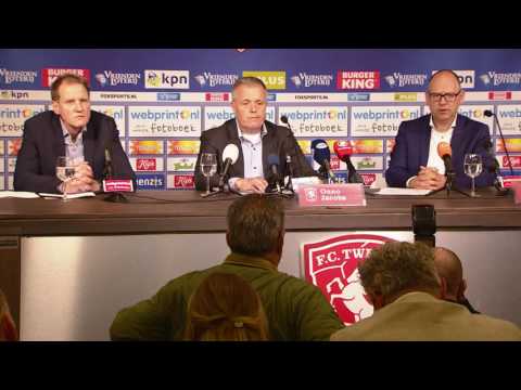 Persconferentie: FC Twente in beroep tegen besluit Licentiecommissie KNVB (TV Enschede)