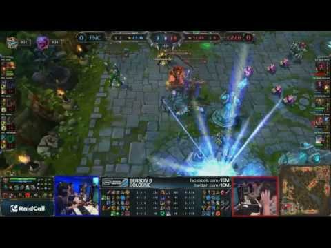 IEM Fnatic vs Gambit last team fight in game one