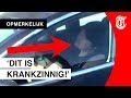 Levensgevaarlijk: tukkie in rijdende (!) Tesla