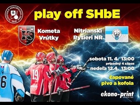 4.z. play off -HBK Kometa Vrútky - HBK Nitrianski Rytieri Nitra 2:3 s.n.