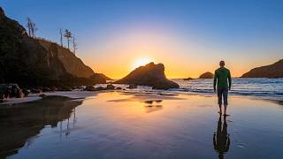 Sunset Coastal Hike at Trinidad State Beach | Northern California Pacific Coast | 4K HDR POV