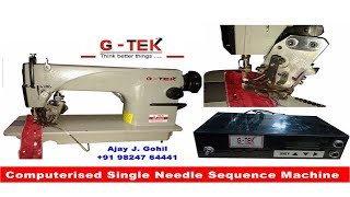 Single Needle Sequence Machine Video