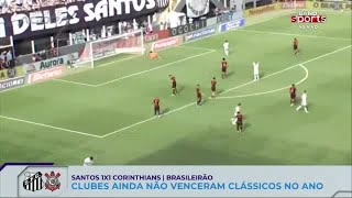 SANTOS E CORINTHIANS FICAM NO EMPATE COM GOLS DE MEMPHIS E GABIGOL, E O NEYMAR? | MELHORES MOMENTOS
