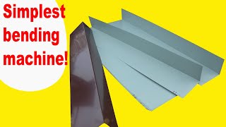 Simple DIY Sheet metal bending tool. Great idea to bend sheet metal