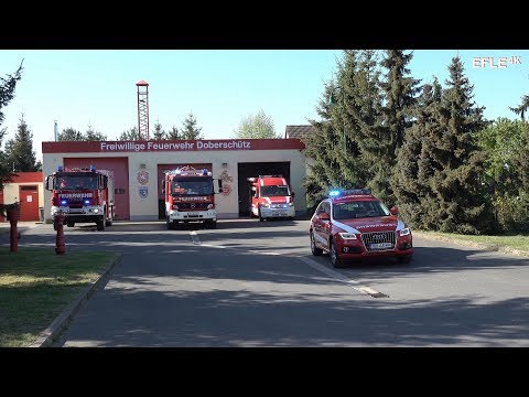 [Sirenenalarm + Inside View] Einsatzübung Feuerwehr Doberschütz zum Floriansfest