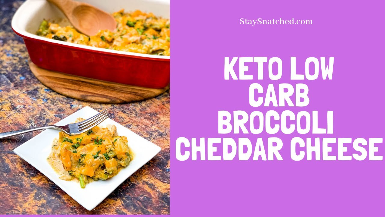 Keto Low Carb Broccoli Cheddar Cheese Casserole