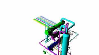 unité de raffinement sans charpente.