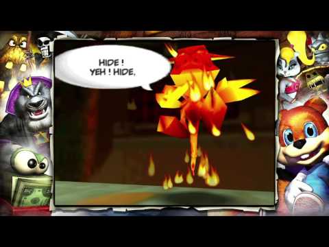 Conker's Bad Fur Day HD playthrough pt17 - Crazy Swim and Furnace Boss