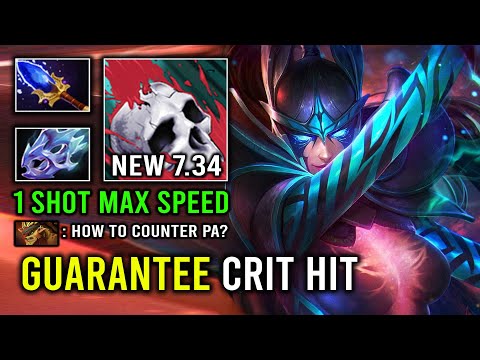 WTF 7.34 Guaranteed Crit 1 Shot Hyper Carry Phantom Assassin Hit Like a Truck Dota 2