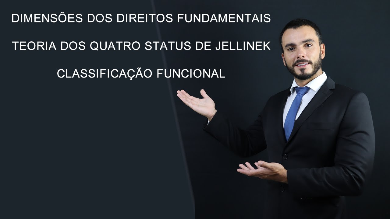 Direitos fundamentais - Dimensões + Teoria dos Quatro Status de Jellinek + Classificação funcional