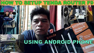 Tenda router F9 how to setup username and password of Wi-Fi #router