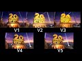 20th Century Fox 2009 2020 Remakes V1 V5