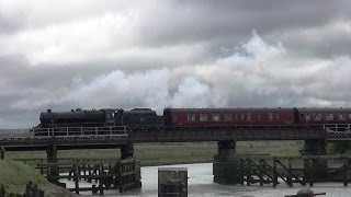 preview picture of video 'Black Five 44932 hauling the Royal Wessex through West Sussex 2014'