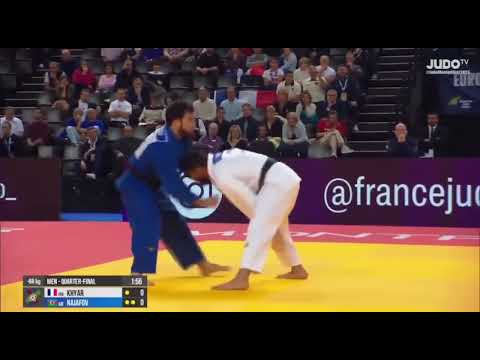 Яшар Наджафов 🇦🇿 побеждает хозяина турнира - Кхияра и выходит в полуфинал 💪#judo