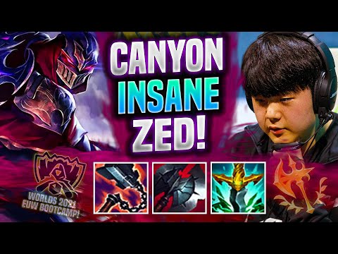 CANYON IS INSANE WITH ZED! WORLDS BOOTCAMP EUW - DK Canyon Plays Zed JUNGLE vs Graves! |