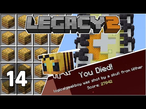LogicalGeekBoy - Bee Nest Farm & Bad Wither Fight - Legacy SMP 2: #14 | Minecraft 1.16 Survival Multiplayer