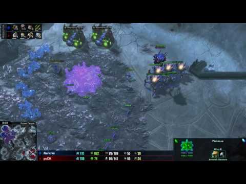 Starcraft 2 - PvZ - puCK vs Nerchio on Frozen Temple