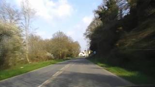 preview picture of video 'Driving Along Route De Brest D764 Between Loch Ar Lann & Carhaix Plouguer, Brittany 12th April 2010'