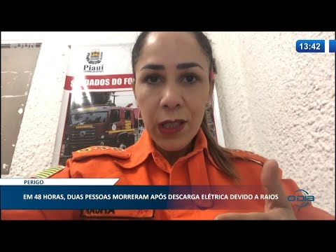 Duas pessoas morreram no Piauí em 48 horas devido a descarga elétrica de raios 29 01 2021