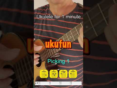 Ukulele for 1 Minute - Picking 1#shorts