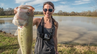 Pond Fishing with Ocean Spoon Girl