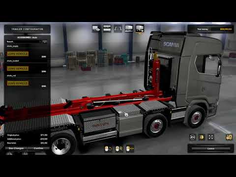 Scania Hooklift With Trailer