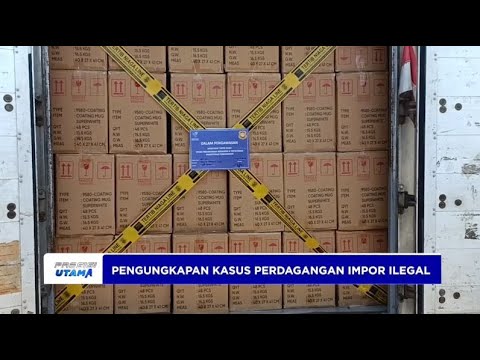 POLDA JATIM UNGKAP KASUS PERDAGANGAN IMPOR ILEGAL KERAMIK