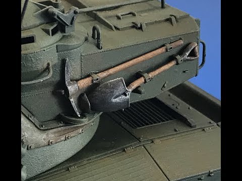 How to paint tools for plastic armor models using Tamiya Products