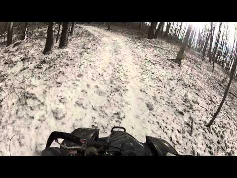Raptor 660r GoPro snow ride 2!