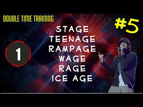 DOUBLE TIME TRAINING #5 - Freestyle Battle Beat Training - Rap Beat for Improvising with Words