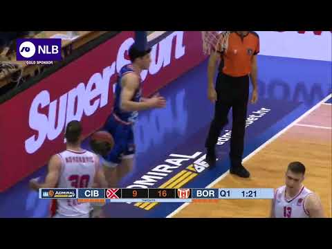 Gegić dunks on fast break (Cibona - Borac, 6.3.2022)