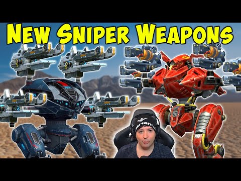 NEW Sniper Weapon WEBER & VOLT Gameplay [6.2.2] War Robots Test Server WR