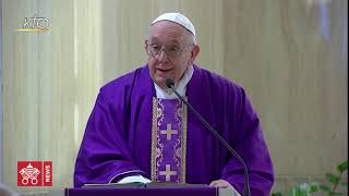 Messe du Pape François à Saine Marthe 10.03.2020