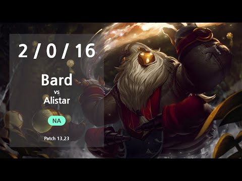 Bard Support vs Alistar - NA Challenger Patch 13.23