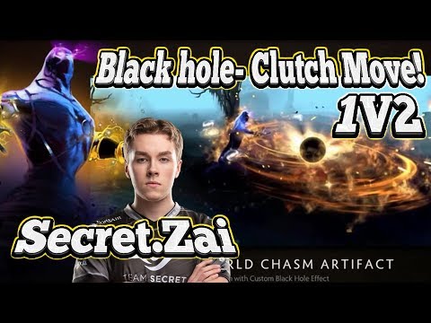 Dota 2 Secret Zai-  Enigma Clutch BlackHole!! 2v1