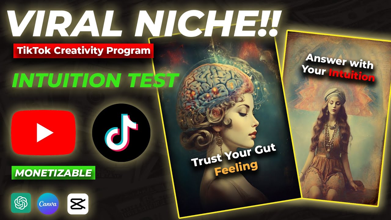 Best Faceless TikTok Niche! | Viral Intuition Test Niche ( How to make Videos)