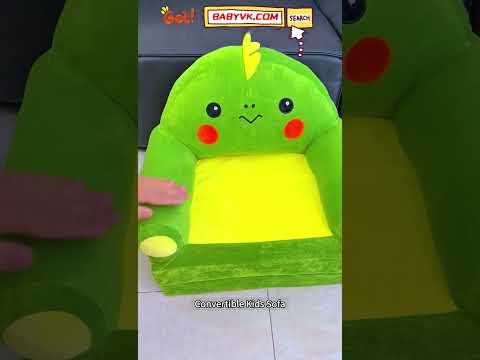 Looking for a sofa your kid can sit and lounge on? Try the Convertible Kids Sofa! #Kids