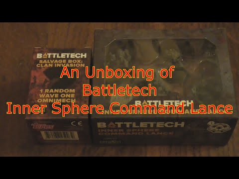 An Unboxing of Battletech Inner Sphere Command Lance boxset