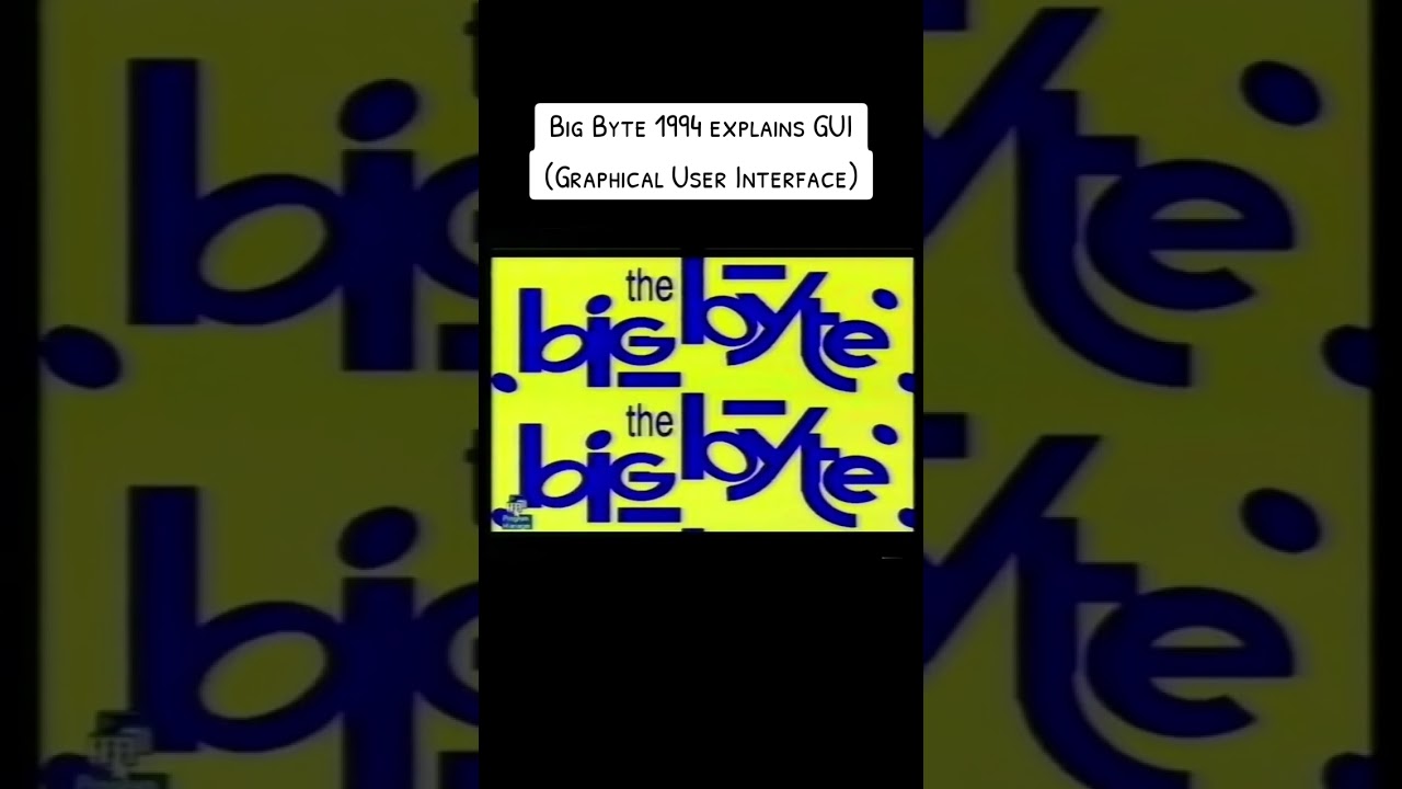 Big Byte 1994 - GUI (Graphical User Interface) #vhs #retrotv #retrotech #computers #1990s #vintage