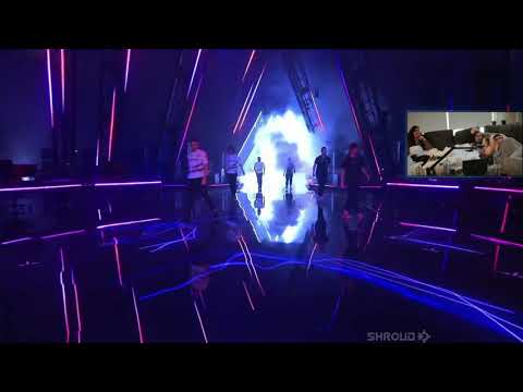 Shroud reacting to 100 Thieves entering the VCT MASTERS BERLIN STAGE